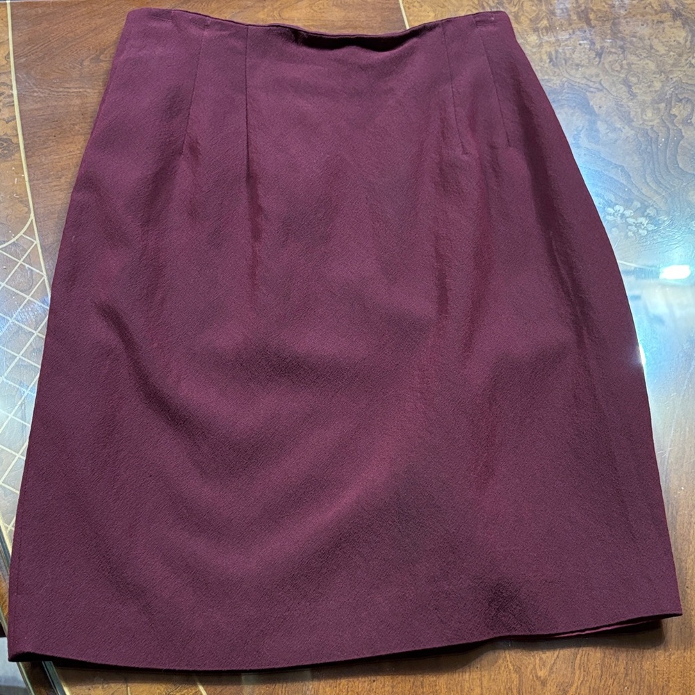 Ann Taylor Rich Plum A-Line Skirt